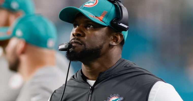 Former Dolphins head coach Brian Flores
