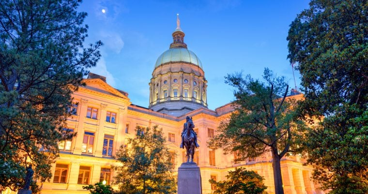 Georgia State Capitol Building in Atlanta, Georgia, USA.