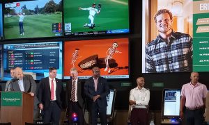 Kentucky Gov. Andy Beshear was at Churchill Downs to mark the launch of retail Kentucky sports betting.