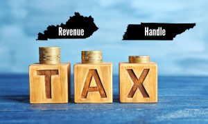 Kentucky has considered taxing sports betting handle like Tennessee.