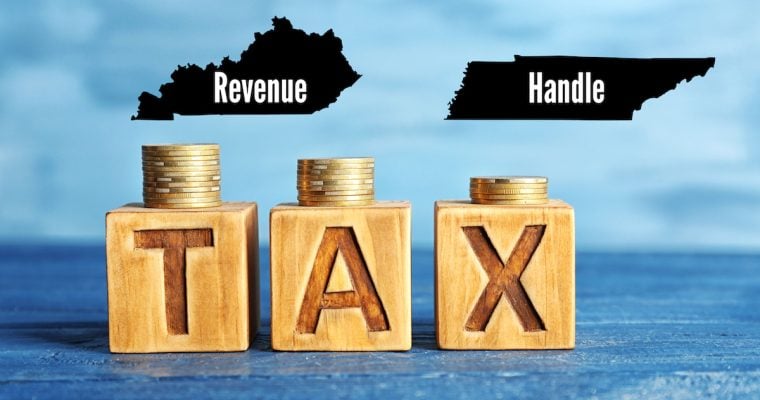 Kentucky has considered taxing sports betting handle like Tennessee.
