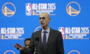 NBA Commissioner Adam Silver announces information on the 2025 NBA All-Star Game