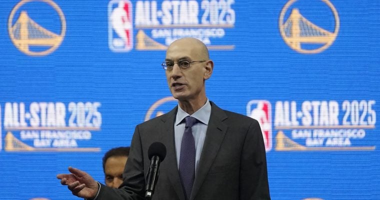 NBA Commissioner Adam Silver announces information on the 2025 NBA All-Star Game