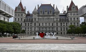 A picture of the New York state capital