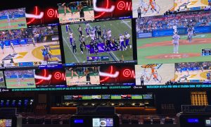 NFL preseason action at Circa Sports in Las Vegas.