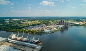 Aerial,Drone,Image,Of,Lake,Charles,Louisiana