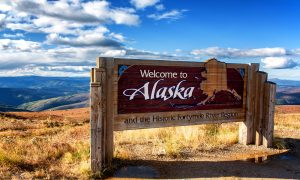 Alaska,Welcome,Sign
