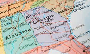 State,Of,Georgia,On,The,Map,Of,The,Usa