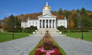 The State Capitol Building in Montpelier Vermont, USA