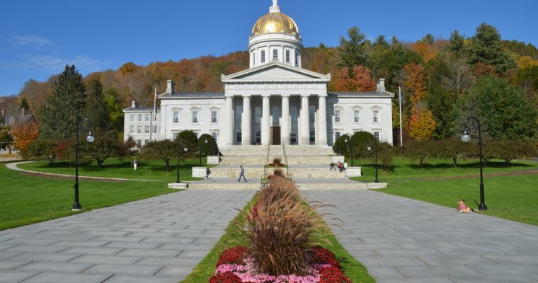 The State Capitol Building in Montpelier Vermont, USA
